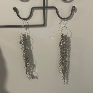 Silver chain earrings  will make necklace ,bracelets,anklets ,toe ring to match